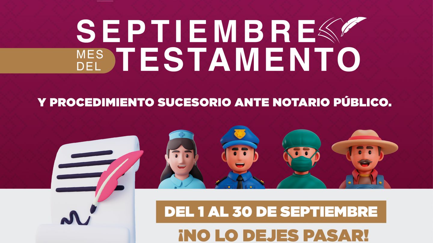 Testamento en Puebla costará 1,800 pesos en septiembre