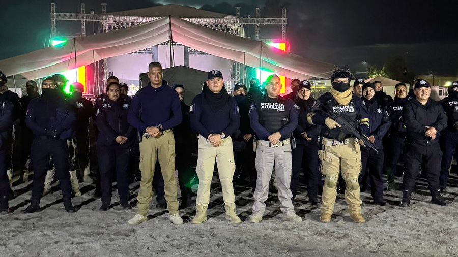 Saldo blanco en la Feria Regional de Chalchicomula 2025 gracias a la Policía Auxiliar
