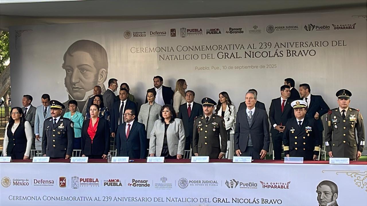 Puebla honra el legado humanista de Nicolás Bravo