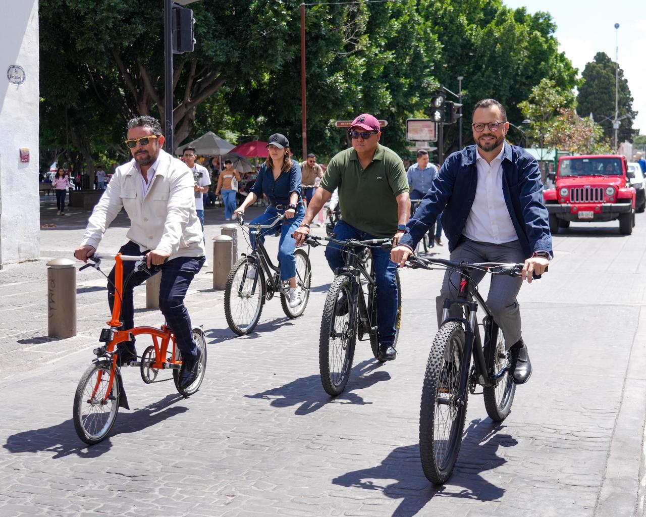 Puebla celebra el Día Mundial Sin Automóvil con rodada ciclista en el Centro Histórico