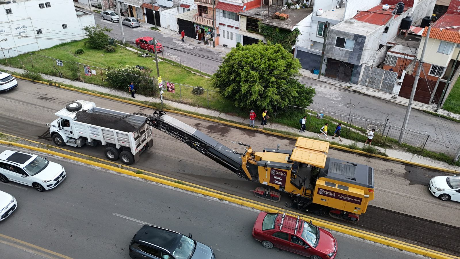 Inician trabajos de rehabilitación en Camino Real a Cholula