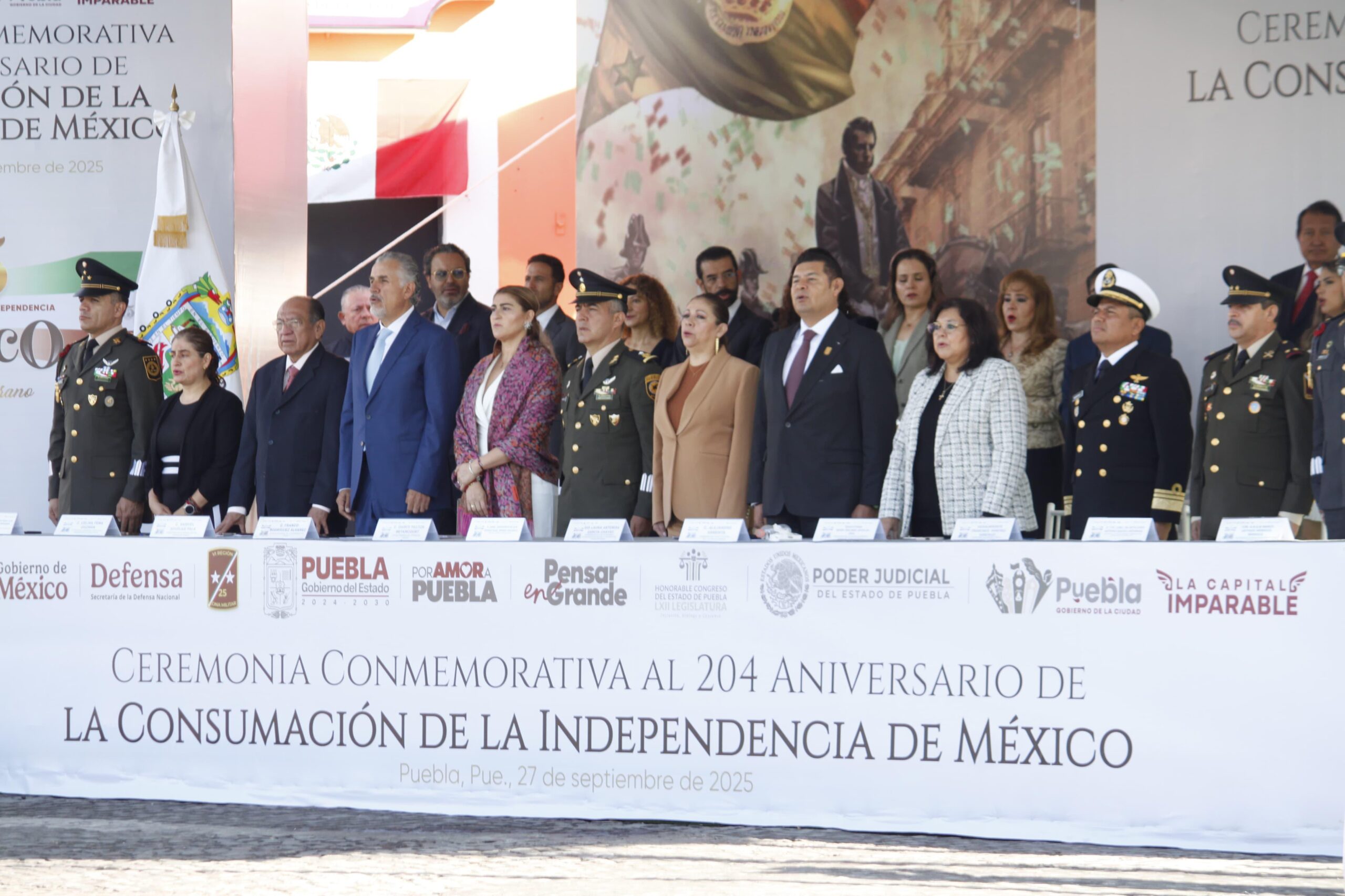 Puebla conmemora 204 años de la Independencia