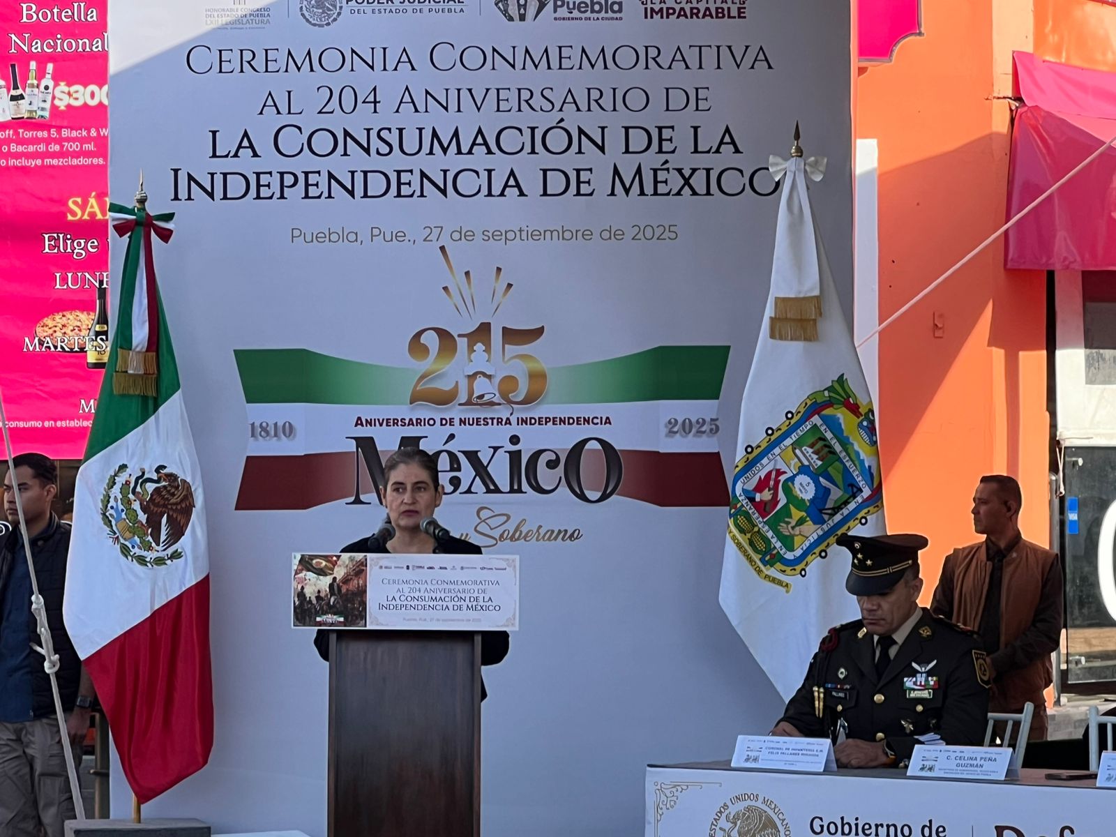Puebla conmemora 204 años de la Independencia