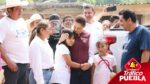 Claudia Sheinbaum y Alejandro Armenta supervisan avances tras lluvias en la Sierra Norte de Puebla