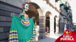El Centro Histórico de Puebla se llena de color con motivo del Día de Muertos