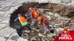 Gobierno de la Ciudad intensifica atención a socavones en Puebla