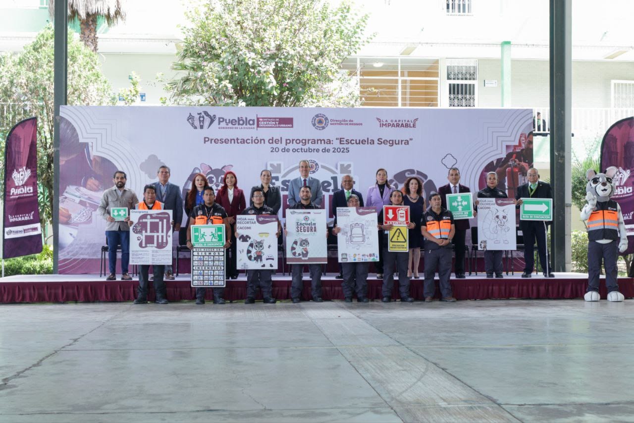 Pepe Chedraui encabezó el arranque del programa “Escuela Segura” en Puebla