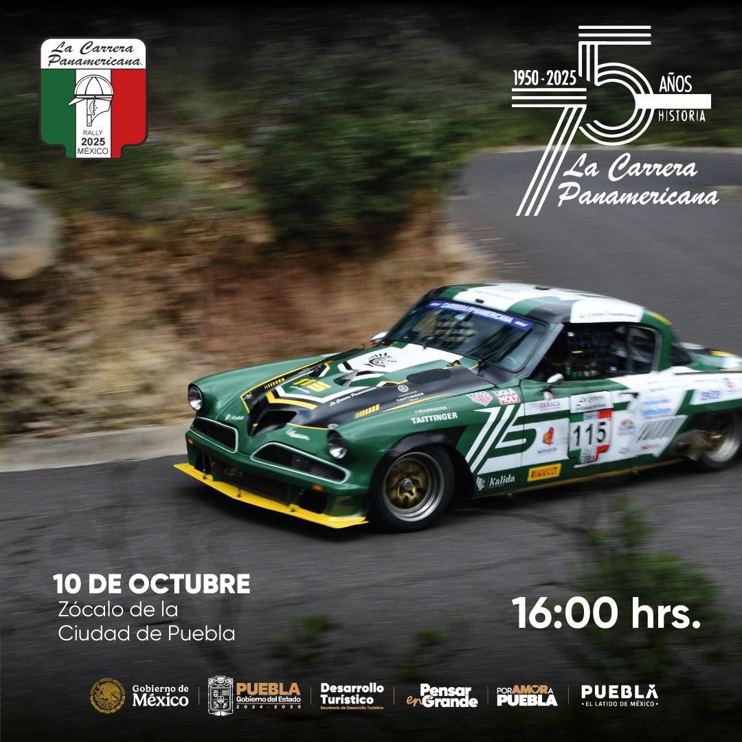 Puebla impulsa turismo y economía con la Carrera Panamericana 2025 auto