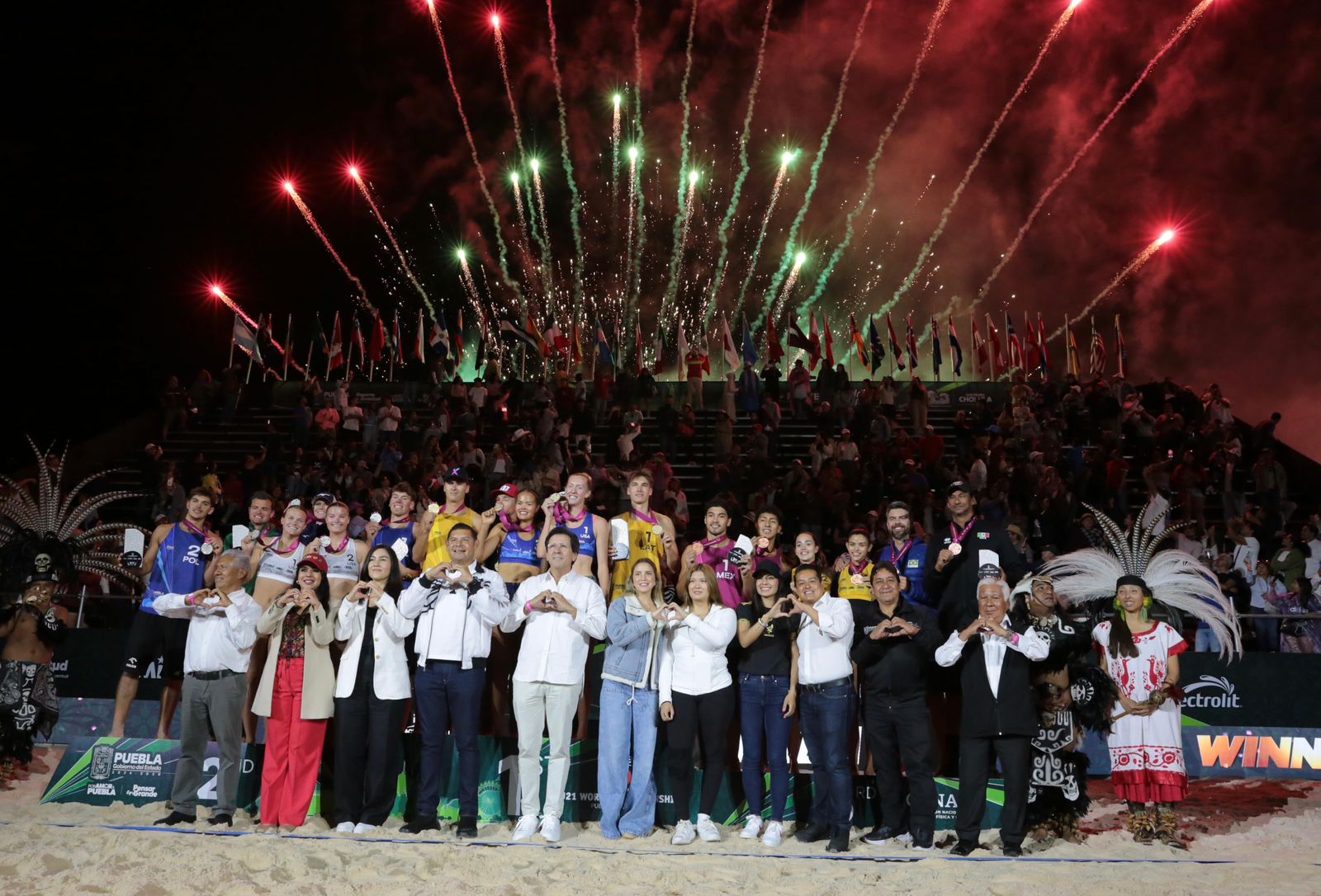 Puebla recibe reconocimiento sobresaliente por Campeonato Mundial de Voleibol de Playa celebración
