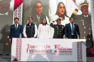 Tonantzin Fernández rinde su Primer Informe de Gobierno ante miles de cholultecas