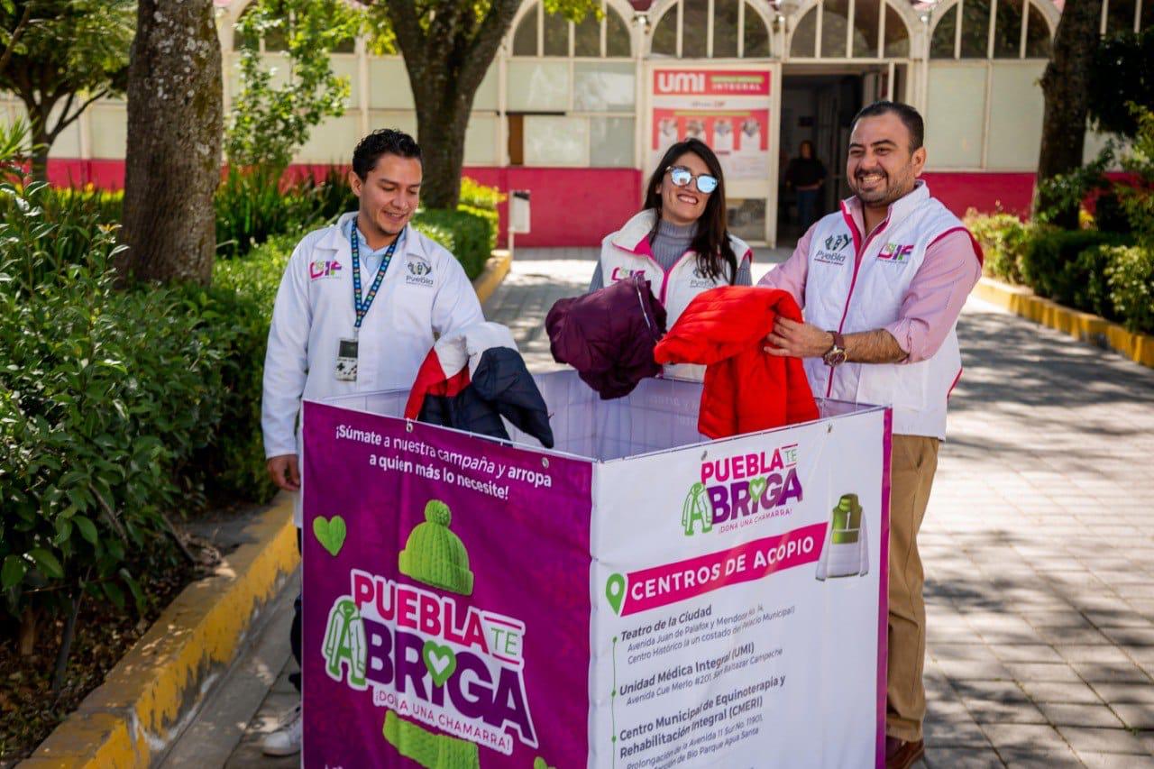 DIF Puebla Capital invita a sumarse a la campaña “Puebla Te Abriga, dona una Chamarra”