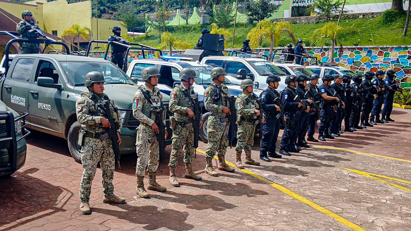 Fuerzas Federal y Estatal refuerza la seguridad en Eloxochitlán