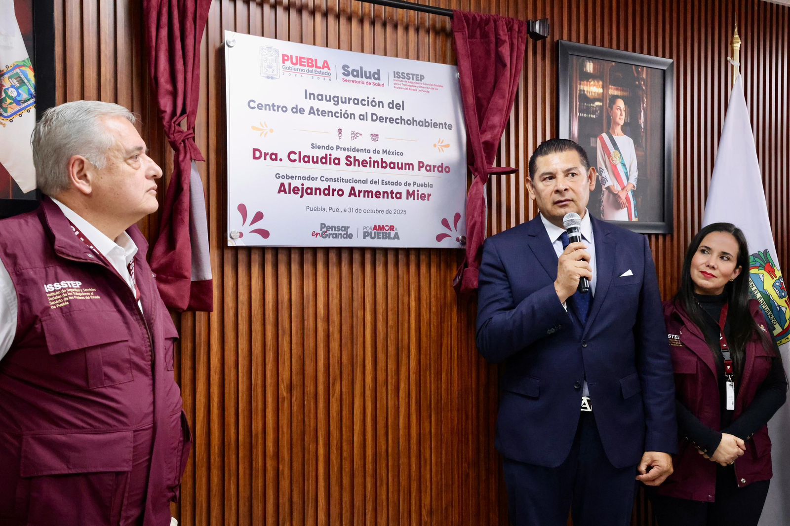 Inaugura Alejandro Armenta el nuevo Centro de Atención al Derechohabiente del ISSSTEP presentación