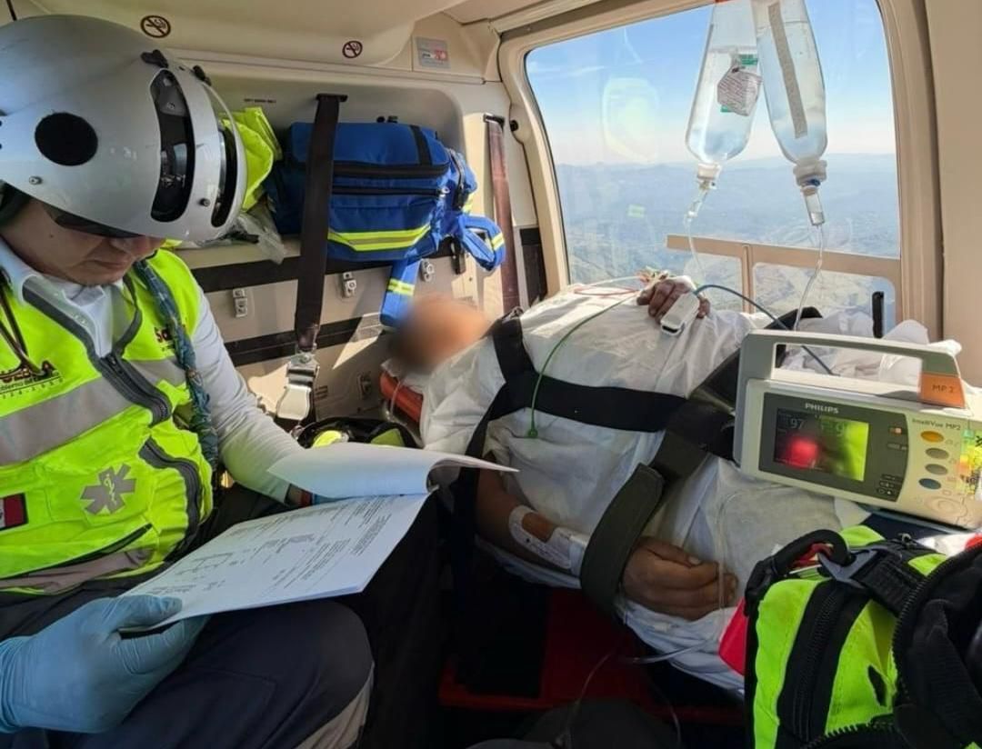 Dos traslados aéreos exitosos de pacientes con complicaciones de salud en Puebla