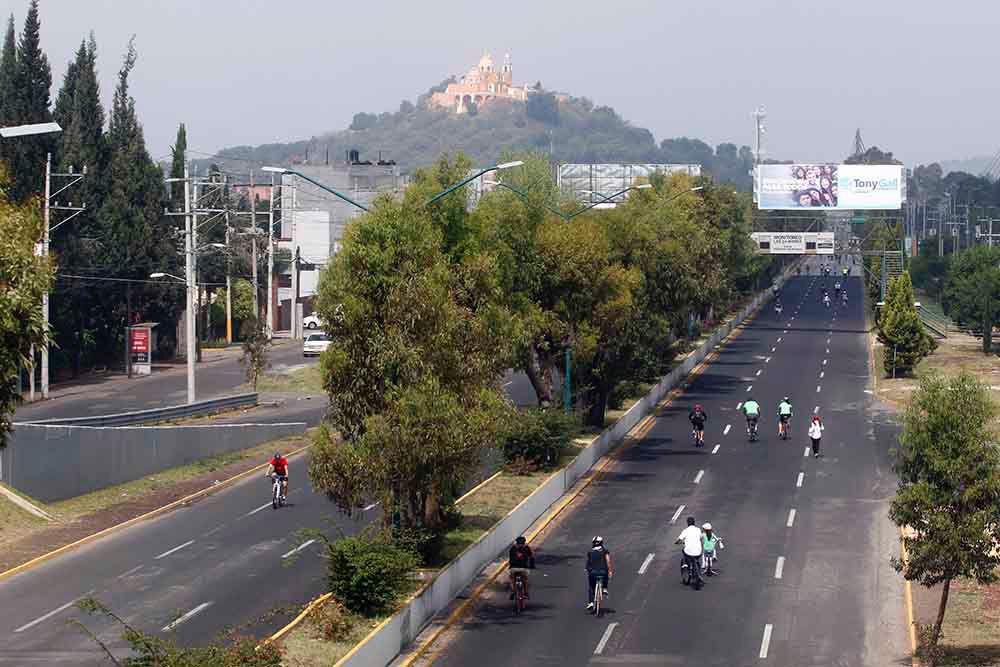 Corrigen ubicación de ciclovías en la Recta a Cholula
