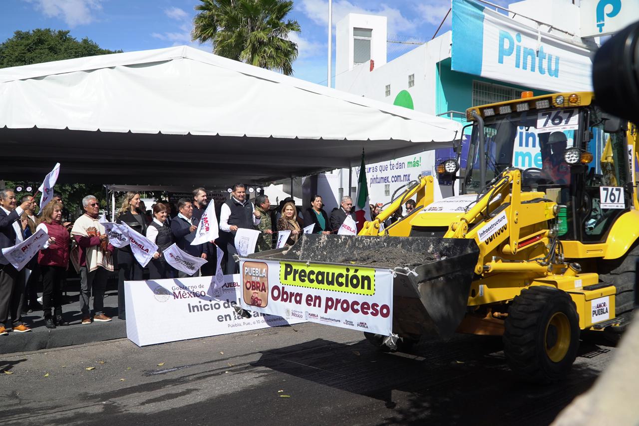 Inicia rehabilitación integral de la 24 Sur en Puebla capital