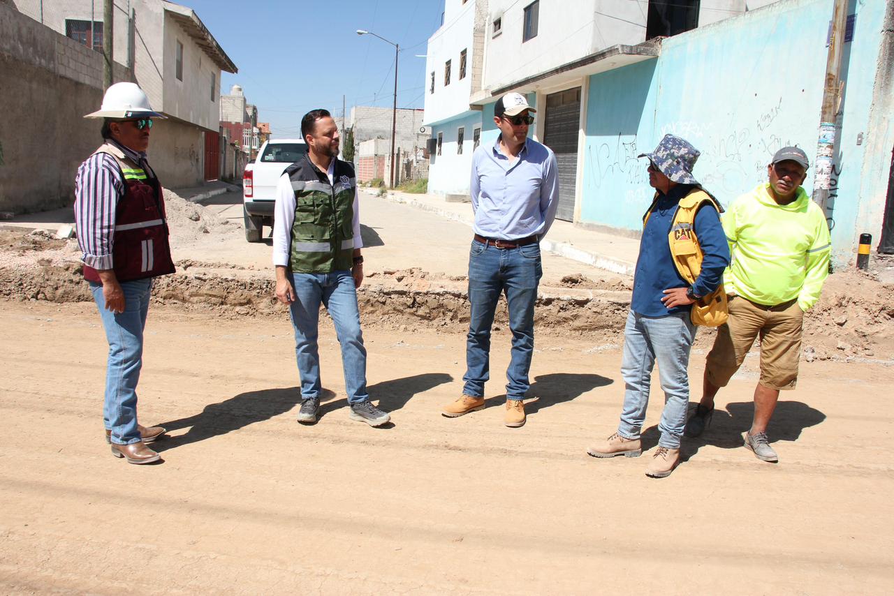 Avanzan la rehabilitación de la calle Manuel Alonso, colonia Santa Margarita