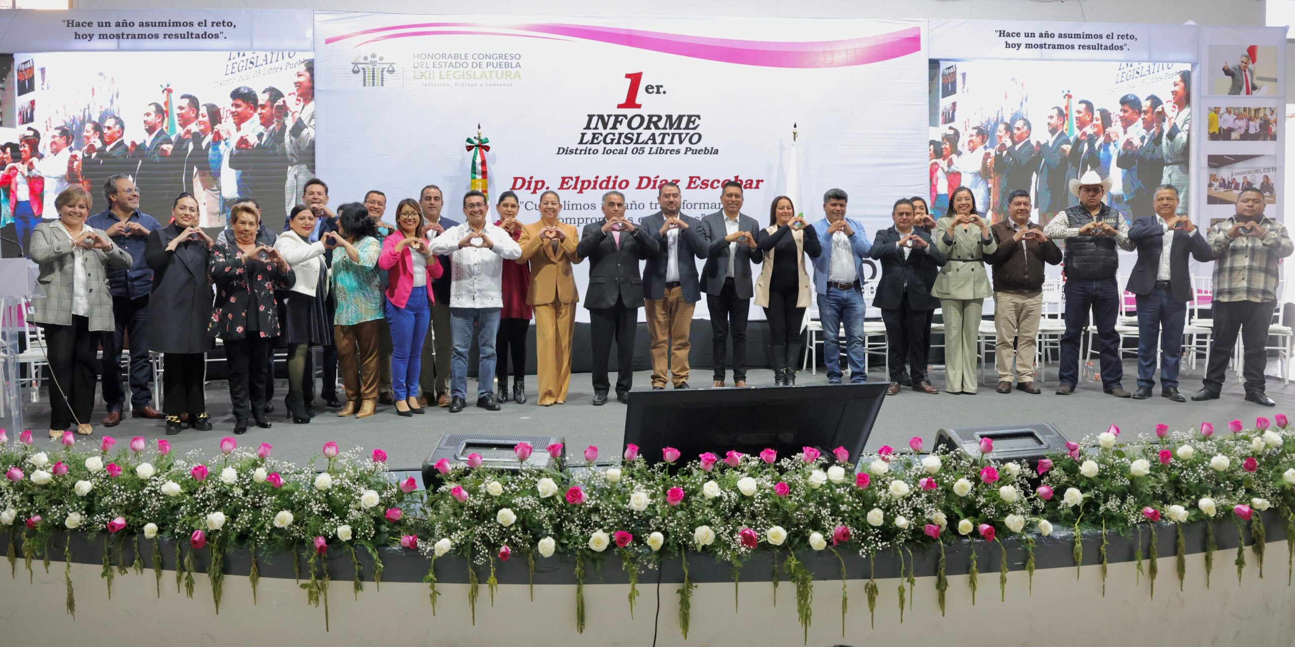 Rinde el diputado Elpidio Díaz su Primer Informe Legislativo en Libres