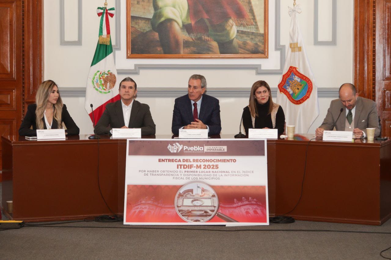 Gobierno de Puebla lidera índice nacional de transparencia