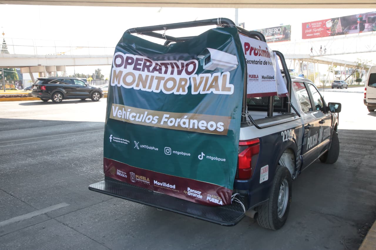 Operativo Monitor Vial, refuerza la seguridad en vialidades de Puebla
