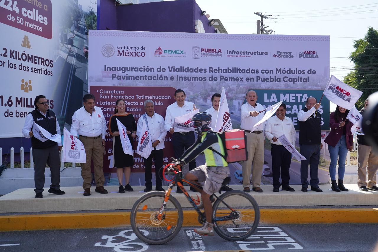 Puebla inaugura nuevas vialidades rehabilitadas