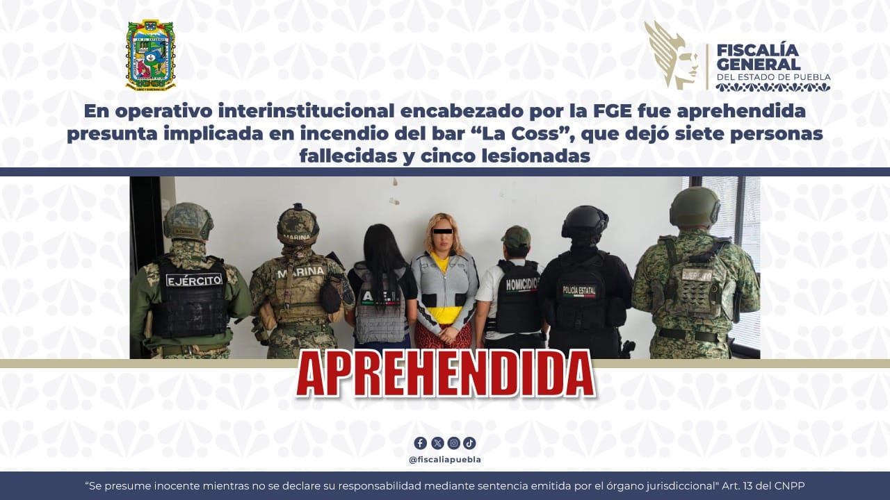 Detienen a presunta implicada en homicidio en el bar La Coss