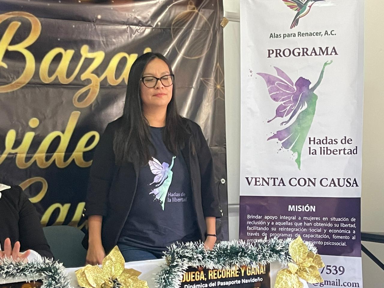 Bazar navideño apoya a mujeres en reclusión y refugios