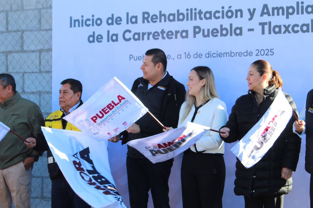 Inician rehabilitación y ampliación de la carretera Puebla–Tlaxcala