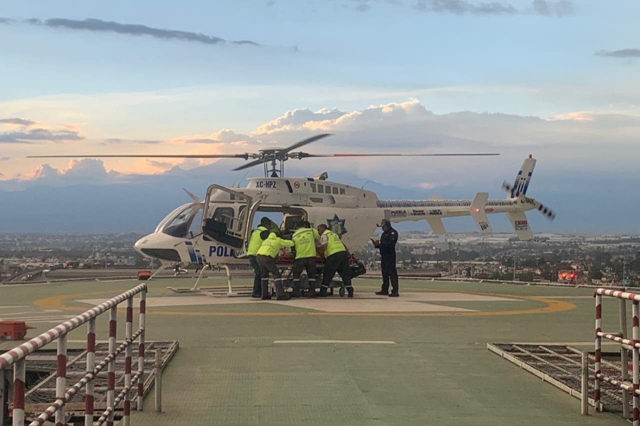 Traslado aéreo salva a paciente con traumatismo craneoencefálico