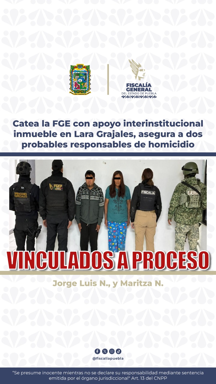 FGE asegura a dos probables responsables de homicidio