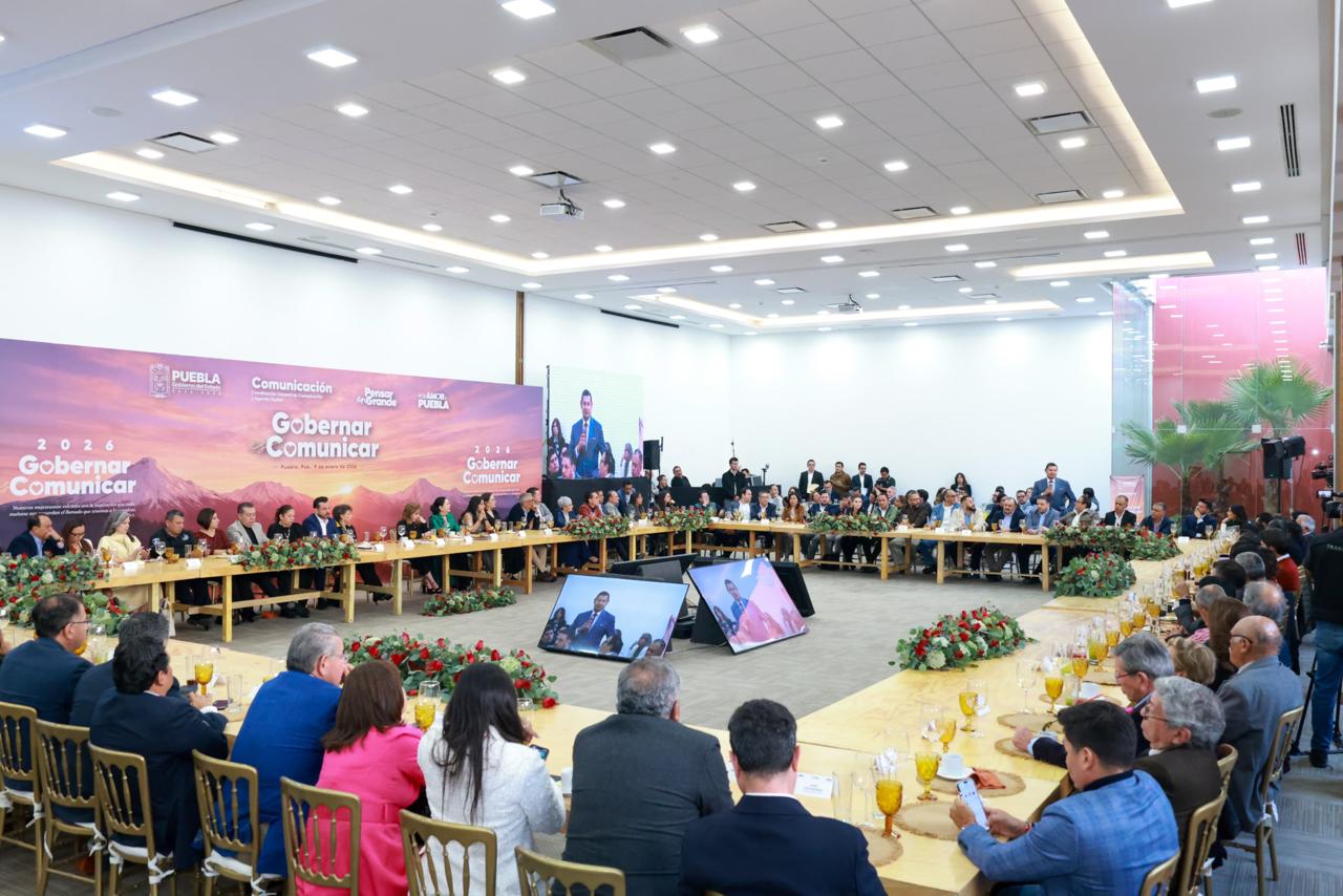 Gobernar es comunicar: Armenta destaca la importancia de los medios en Puebla