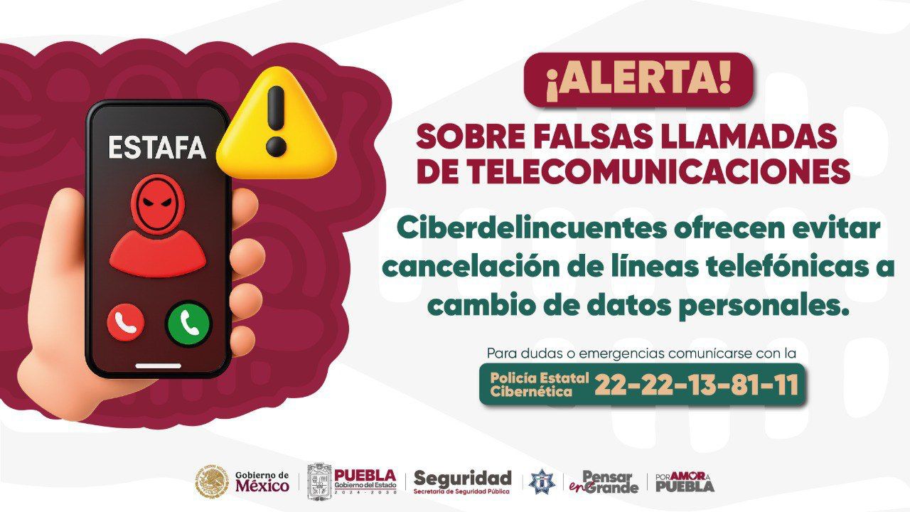 Alertan sobre llamadas falsas para robar datos personales