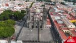 Gobierno de Puebla rehabilita el atrio de la Catedral
