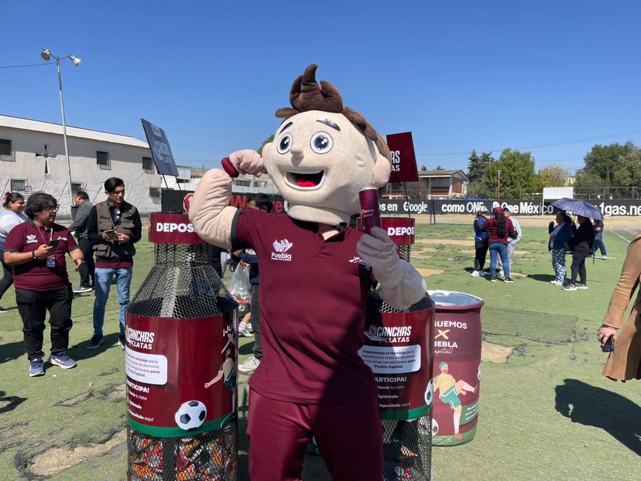 Impulsan “Canchas por Latas” en Puebla capital