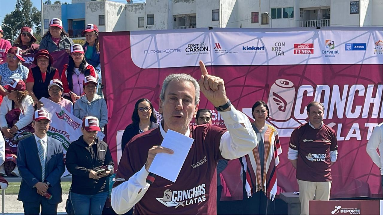Impulsan “Canchas por Latas” en Puebla capital