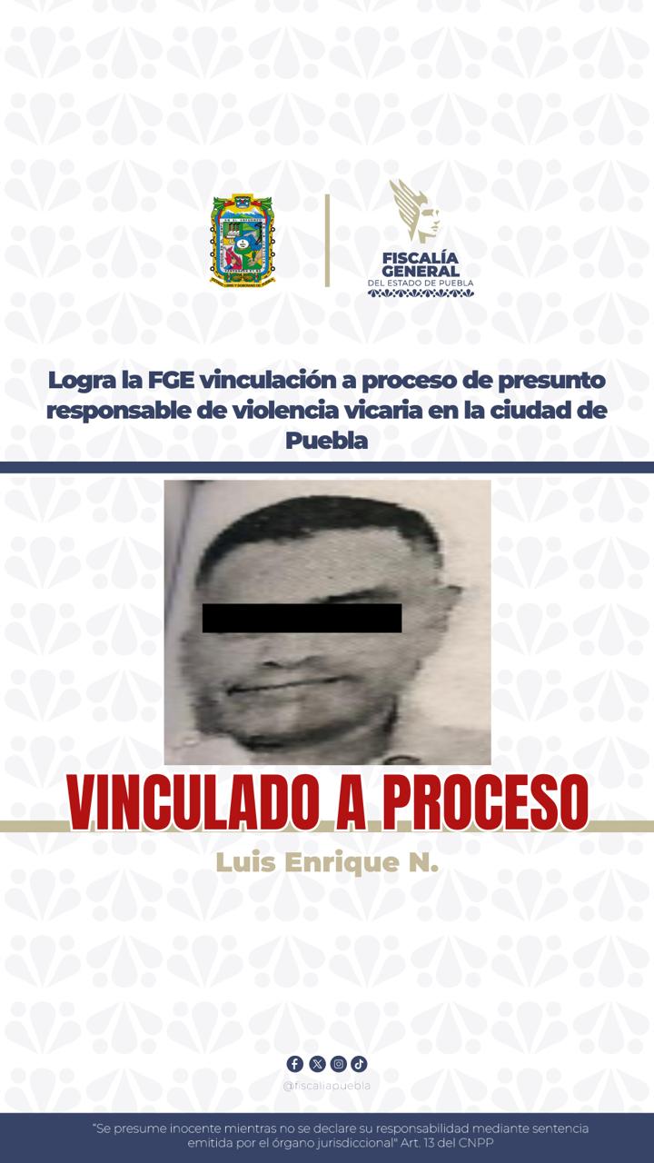 Procesan a hombre en Puebla por violencia vicaria