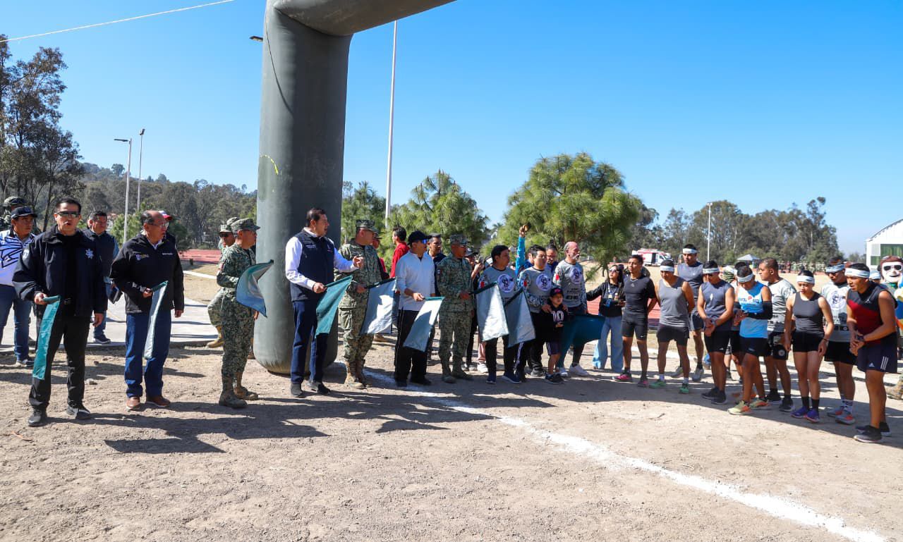 Más de mil 500 personas participaron en la Carrera Táctico Militar “Guerreros de Puebla” Armenta