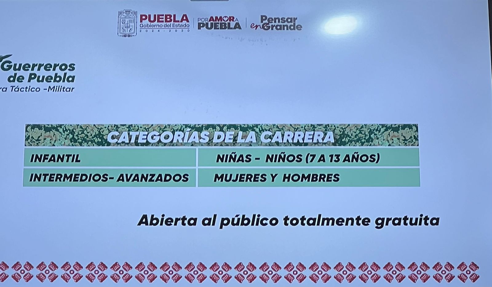 Guerreros de Puebla reunirá a 1,500 corredores