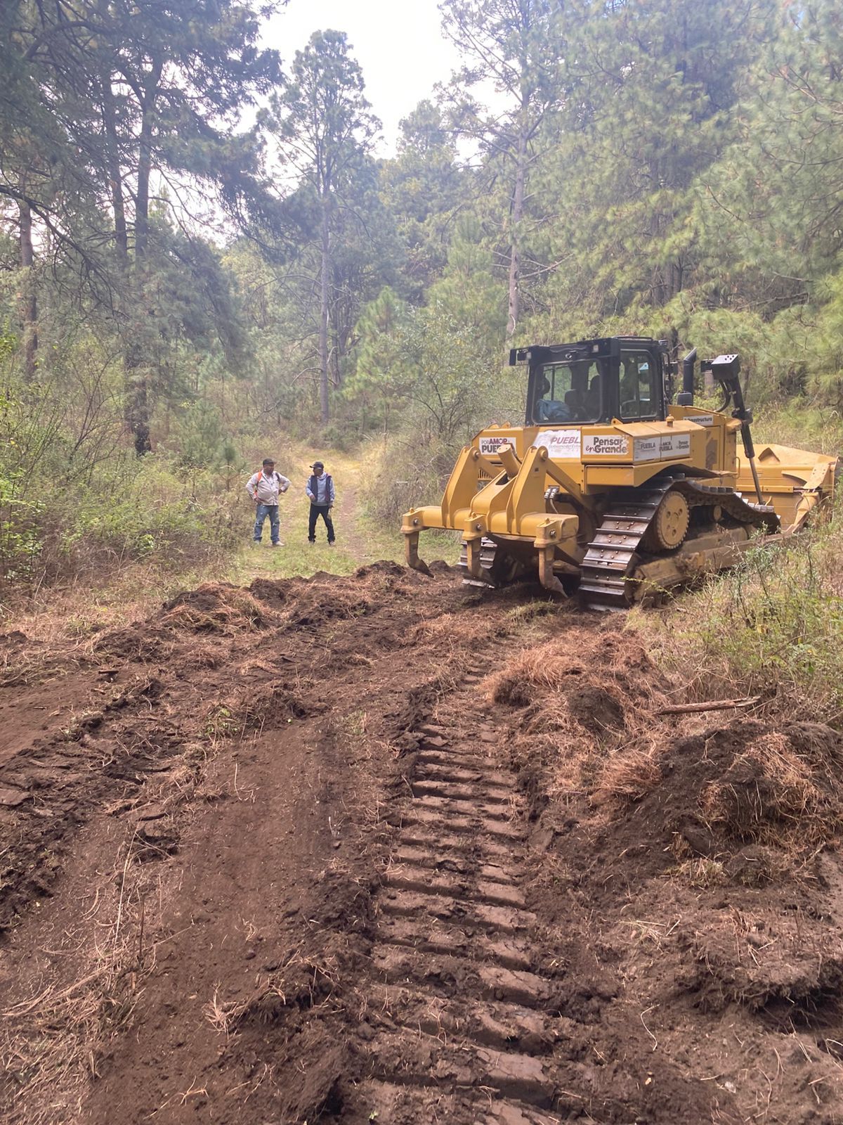 Gobierno de Puebla intensifica apertura de brechas en Chiautzingo