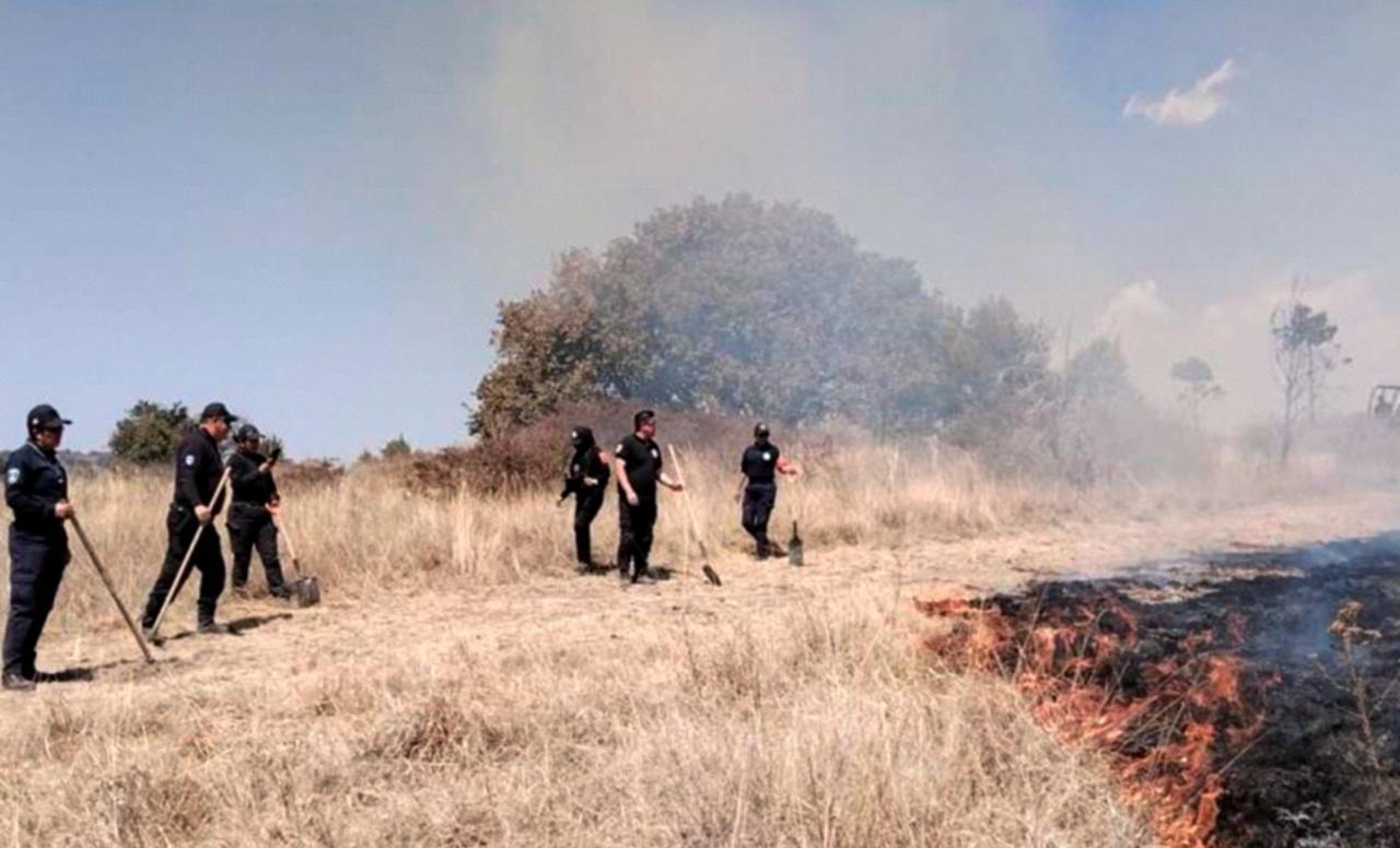 Autoridades fortalecen combate de incendios en Oriental y Amozoc