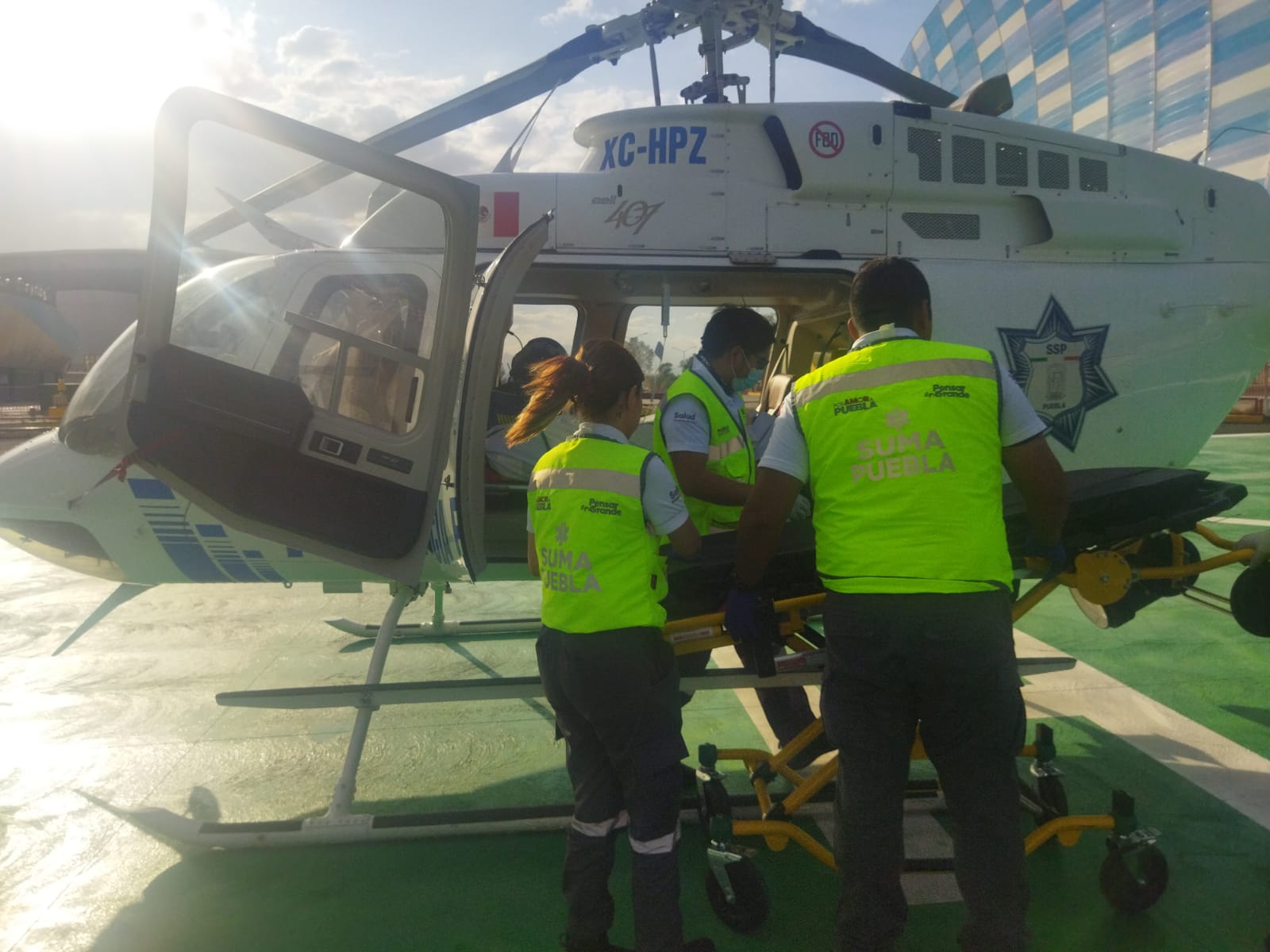 Traslado aéreo de emergencia desde Chiautla de Tapia