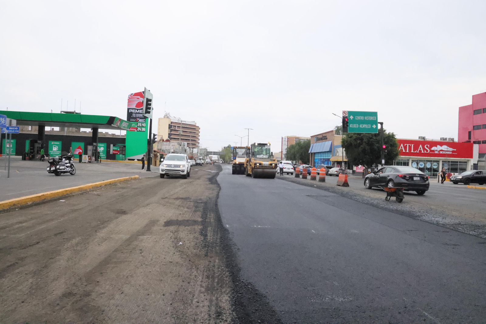 Pavimentan 7.4 km de Prolongación Reforma