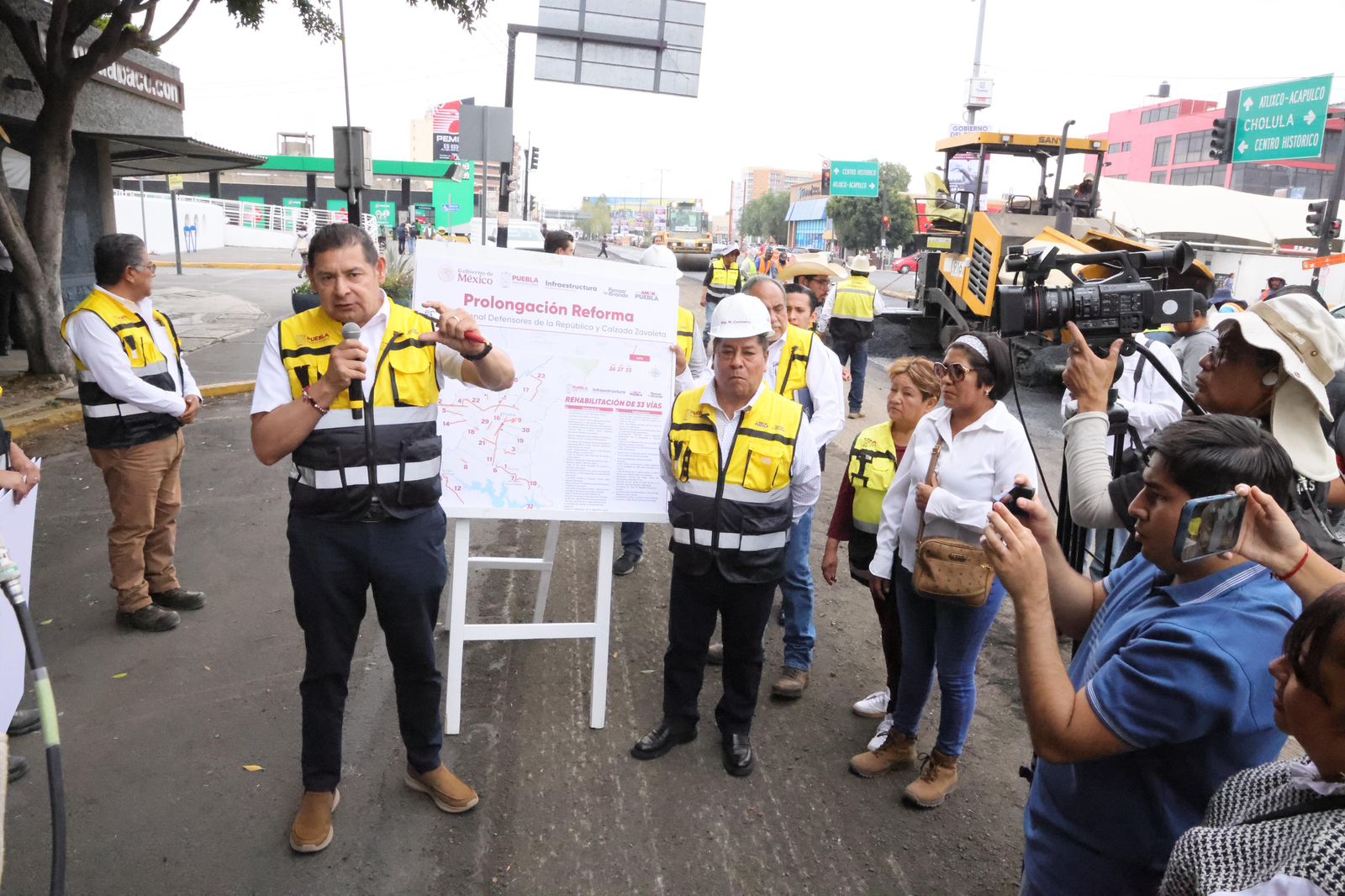 Pavimentan 7.4 km de Prolongación Reforma