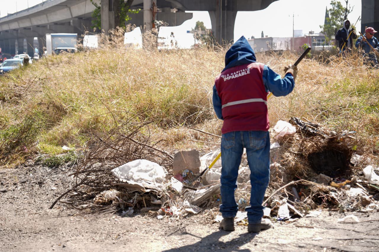 Mantenimiento a áreas verdes en Puebla