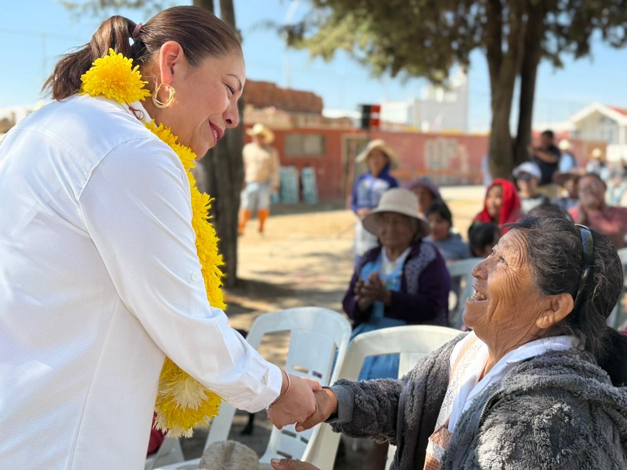 Artemisa destaca obra comunitaria que mejora en Chignahuapan