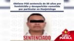 FGE logra condena de 50 años por feminicidio