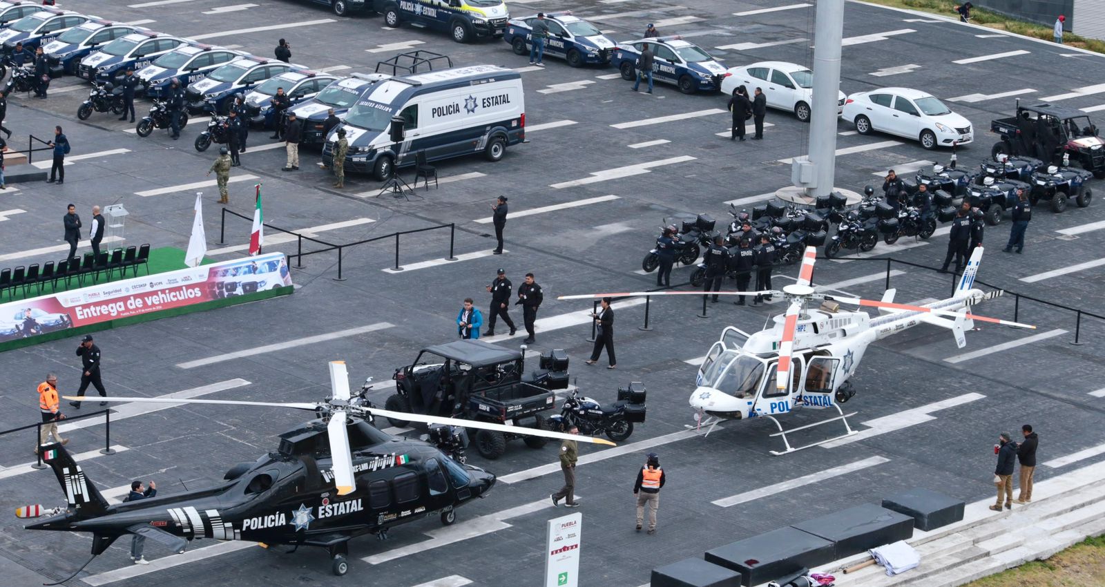 Refuerzan seguridad en Puebla con 111 unidades