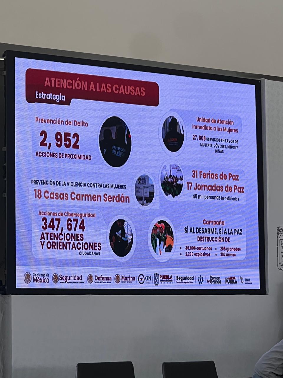 SSP destaca detenciones y acciones preventivas