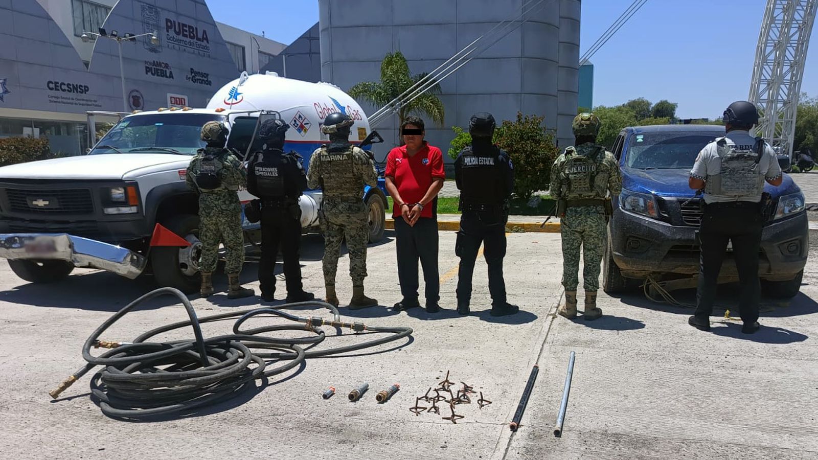 Detienen a hombre con más de 4 mil litros de gas LP ilegal_foto1