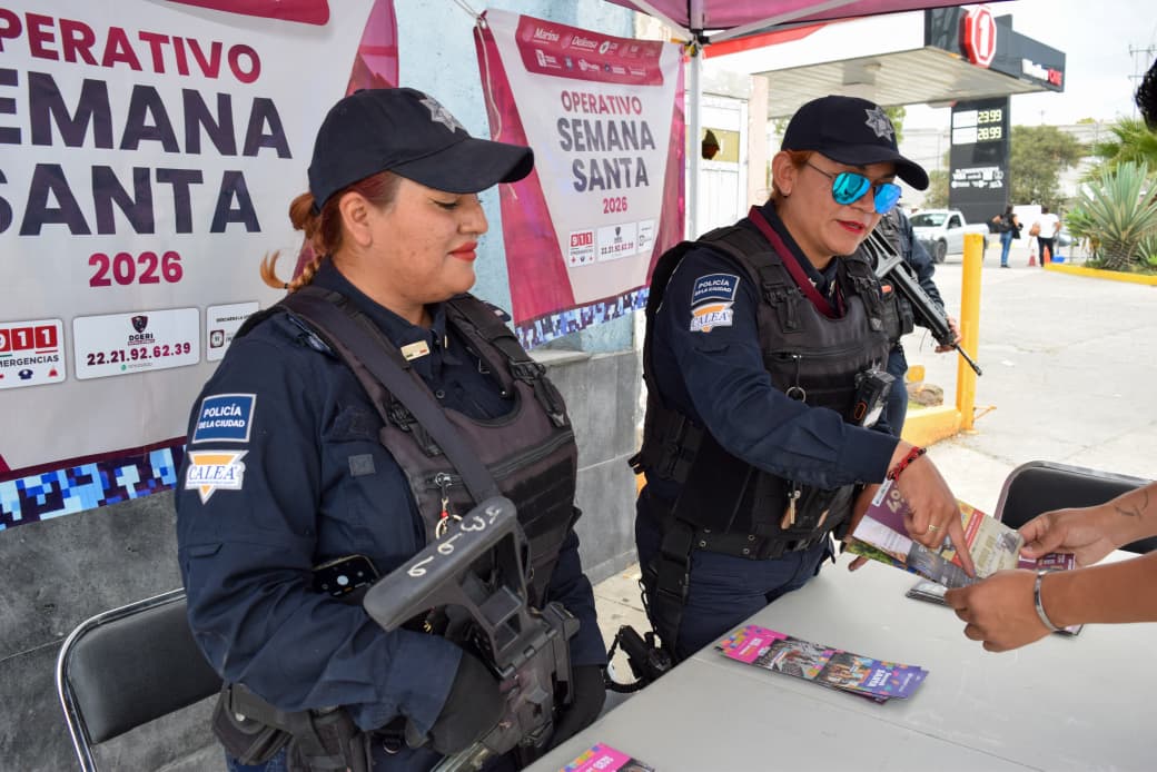 Operativo de seguridad resguarda Semana Santa en Puebla